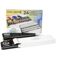 Daniel Smith Half Pan Set of 24 in Metal Box
