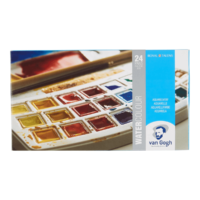 Van Gogh Watercolour Plastic Case Set of 24 Half Pans