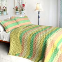 [Chic Cookie] 3PC Patchwork Quilt Set (Full/Queen Size)