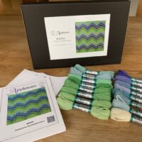 Bargello Waves Tapestry Kit With 100% British Wool, Blue/Green