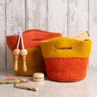 Felted Room Tidies Knitting Kit Cinnamon