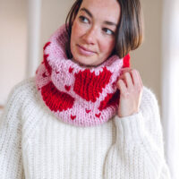 Knit Your Own Valentine Heart Snood Kit