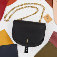 Leather Saddle Bag Kit, Black