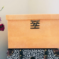 Peach Leather Decorative Box