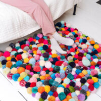 Pom Pom Rug Craft Kit With Wool, Multi-Coloured/Multiple Choices Available