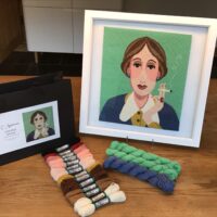 Virginia Woolf Tapestry Kit With 100% British Wool, Green