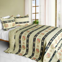 [Mother's Castle] 3PC Vermicelli-Quilted Quilt Set (Full/Queen Size)