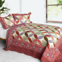 [Temptation of an Angel] 3PC Vermicelli-Quilted Quilt Set (Full/Queen Size)