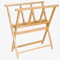 Beechwood ArtEase: Large Folding Display Rack for Canvas, Prints, Posters & Pane
