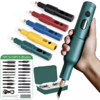 5-20Pcs Carpenter Chisel Set Mini Carving Knife Electric Root Sculpture Tools