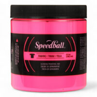 GlowDye Neon Pink Fabric Ink - Vibrant 8oz Screen Printing Solution for Eye-Catc