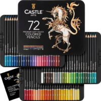 VibrantArt 72-Piece Colored Pencils Set - Premium Soft Core Leads for Artists, P