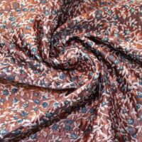 Amalfi Metallic Woven Brocade Fabric Blue & Orange
