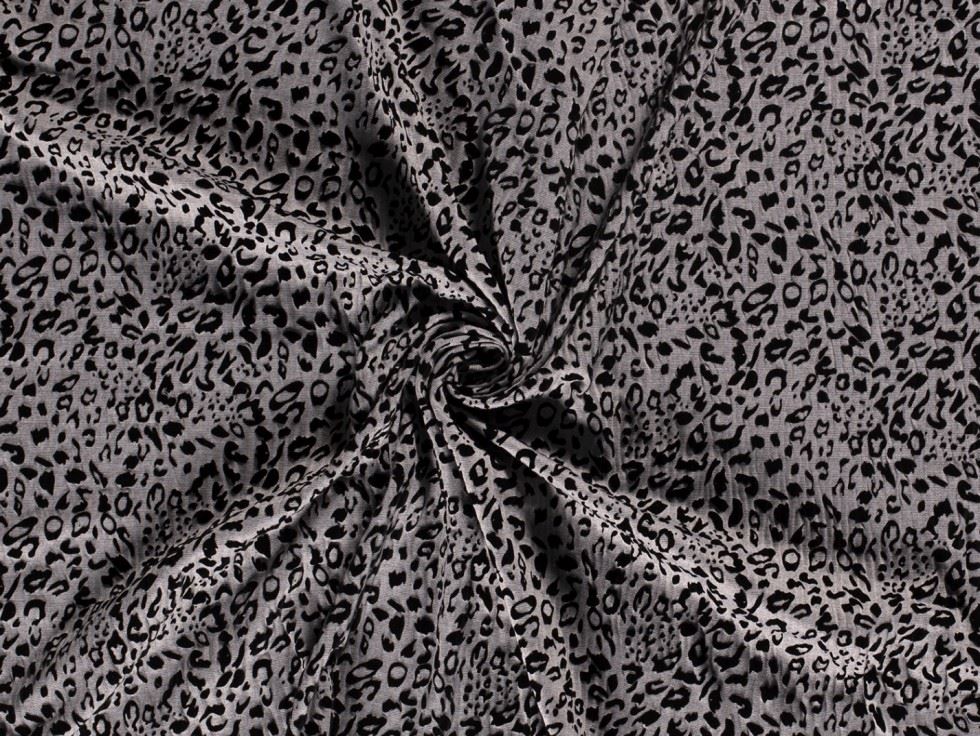 Flocked Ponte Roma Double Stretch Knit Fabric Light Grey