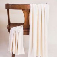 Atelier Brunette Modal Cotton Jersey Stretch Knit Fabric Off White