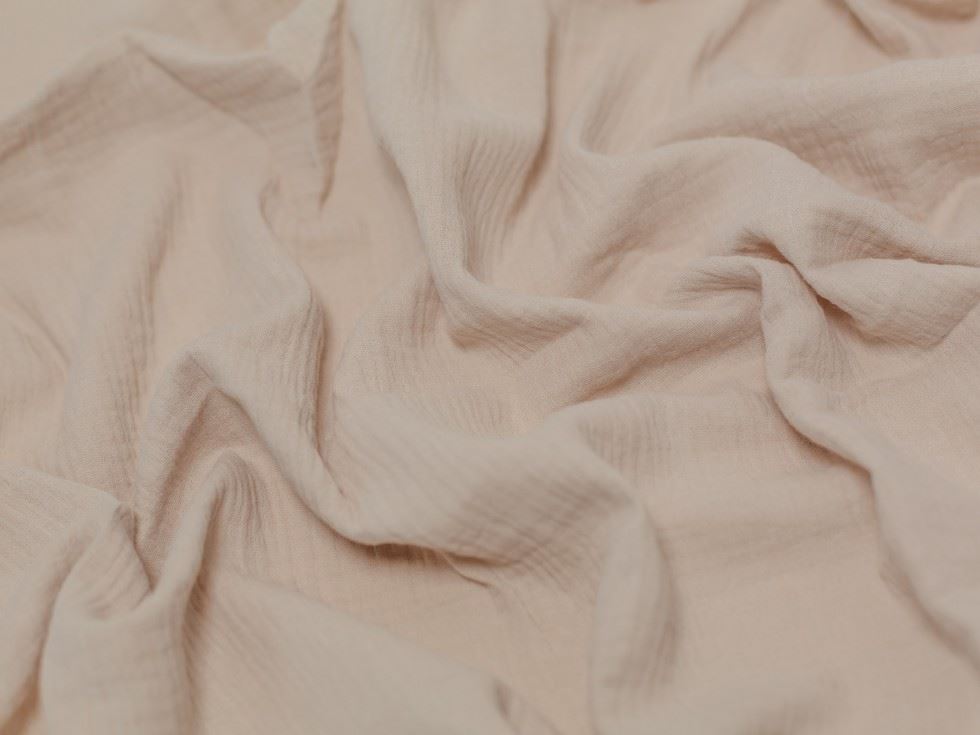 Minerva Core Range Cotton Double Gauze Fabric Fawn