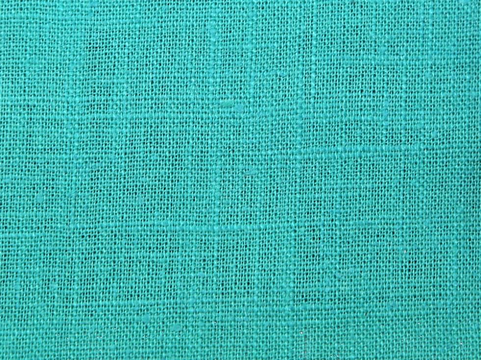 Stof France Coated Cotton Ramie Blend Fabric Turquoise