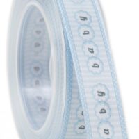 Baby Print Ribbon (Value Roll) Blue
