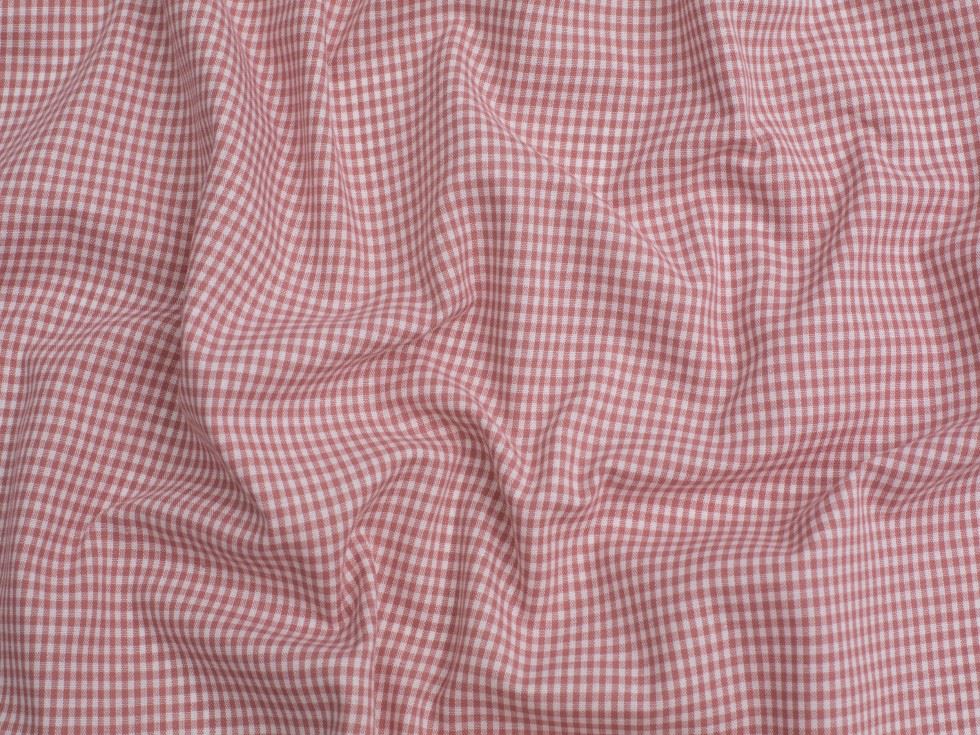 Minerva Core Range 1/8 inch 100% Cotton Gingham Fabric Dusky Pink