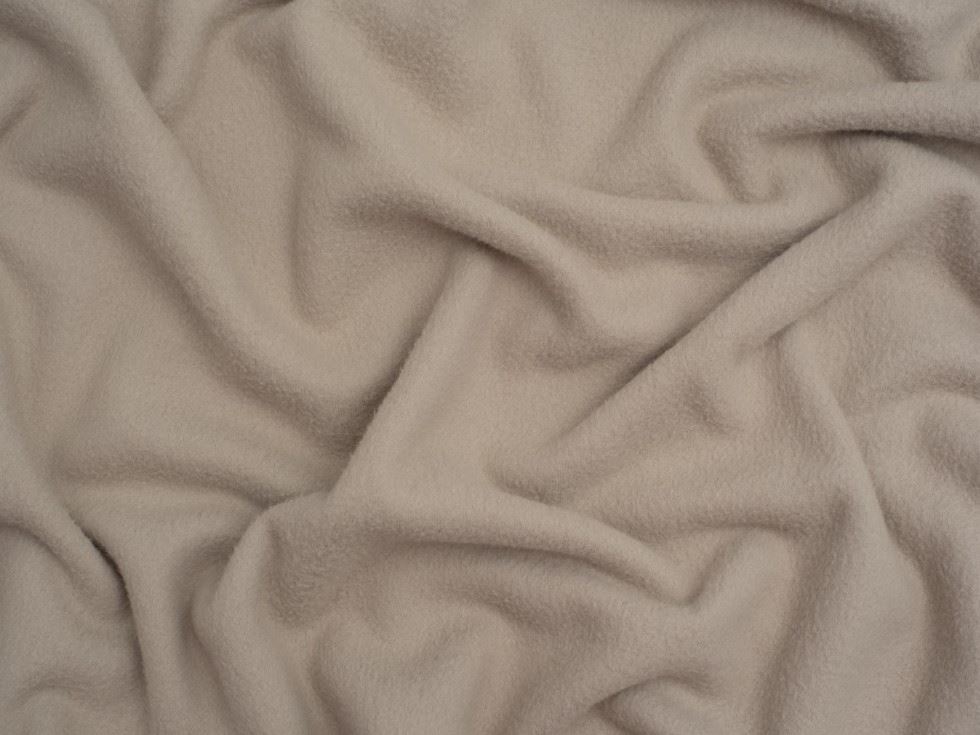 Minerva Core Range Brushed Microfleece Fabric Cream