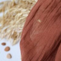 Atelier Brunette Sunset Cotton Crepe Fabric Chestnut