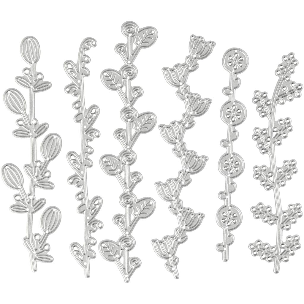 Die Cut and Embossing Folder, flower vines, size 143x123 mm, 1 pc