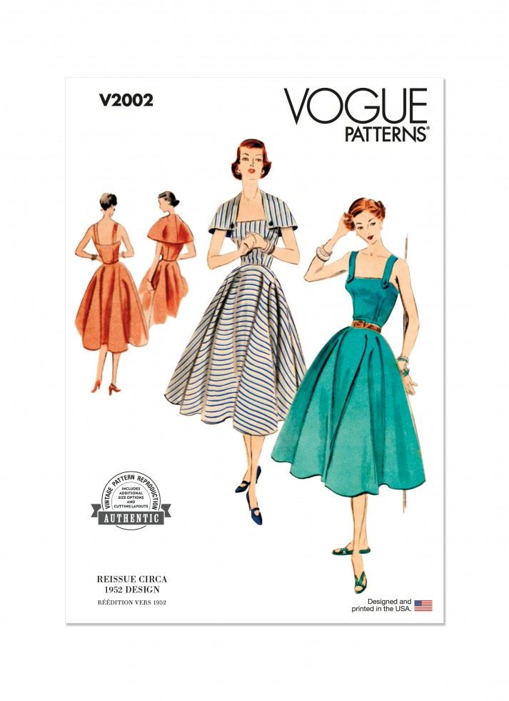 Vogue Paper Sewing Pattern 2002