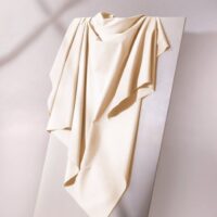 Atelier Brunette Light Cotton Gabardine Fabric Off White