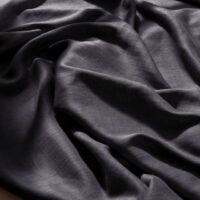 Atelier Brunette Flake Ecovero Viscose Cotton Fabric Deep Charcoal