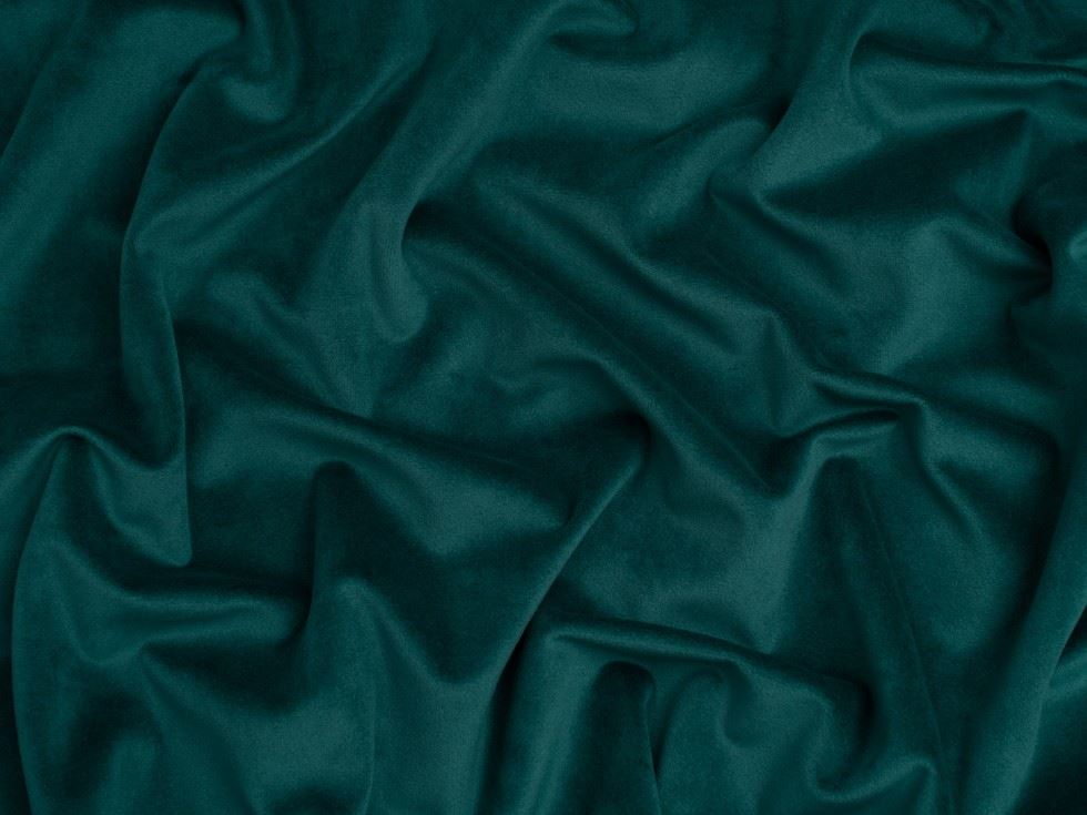 Minerva Core Range Matte Velvet Stretch Knit Fabric Petrol