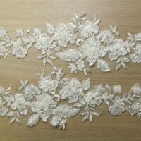 Beaded Lace Appliques Ivory