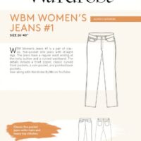 Wardrobe By Me Paper Sewing Pattern Womens Five Pocket Jeans