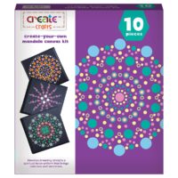 Create - Mandala Black Canvas Set