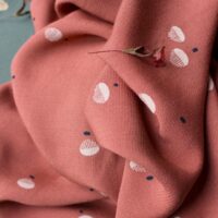 Atelier Brunette Seed Viscose Crepe Fabric Chestnut