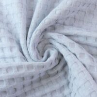 Big Cotton Waffle Fabric Light Blue