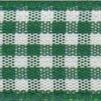 Berisfords Gingham Ribbon (Value Roll) 455 Hunter Green