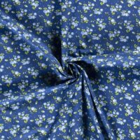 100% Cotton Poplin Fabric Indigo