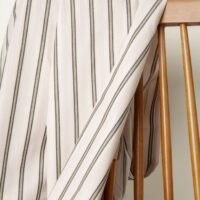 Atelier Brunette Weave Line Cotton Fabric Milky Clay