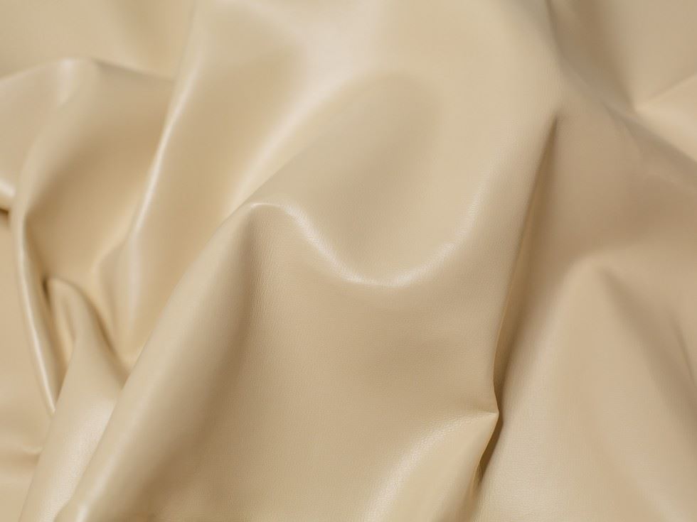 Minerva Core Range Heavy Faux Leather Fabric Cream