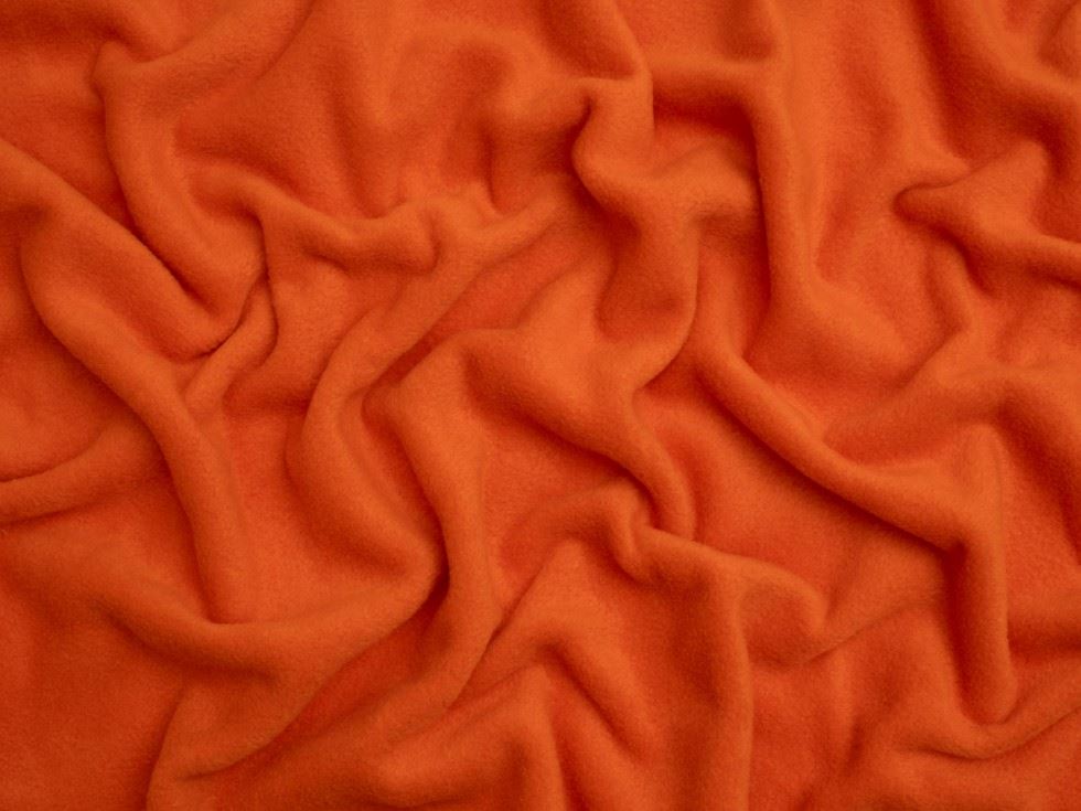 Minerva Core Range Polar Fleece Fabric Burnt Orange