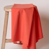 Atelier Brunette 100% Cotton Poplin Fabric Poppy Tangerine