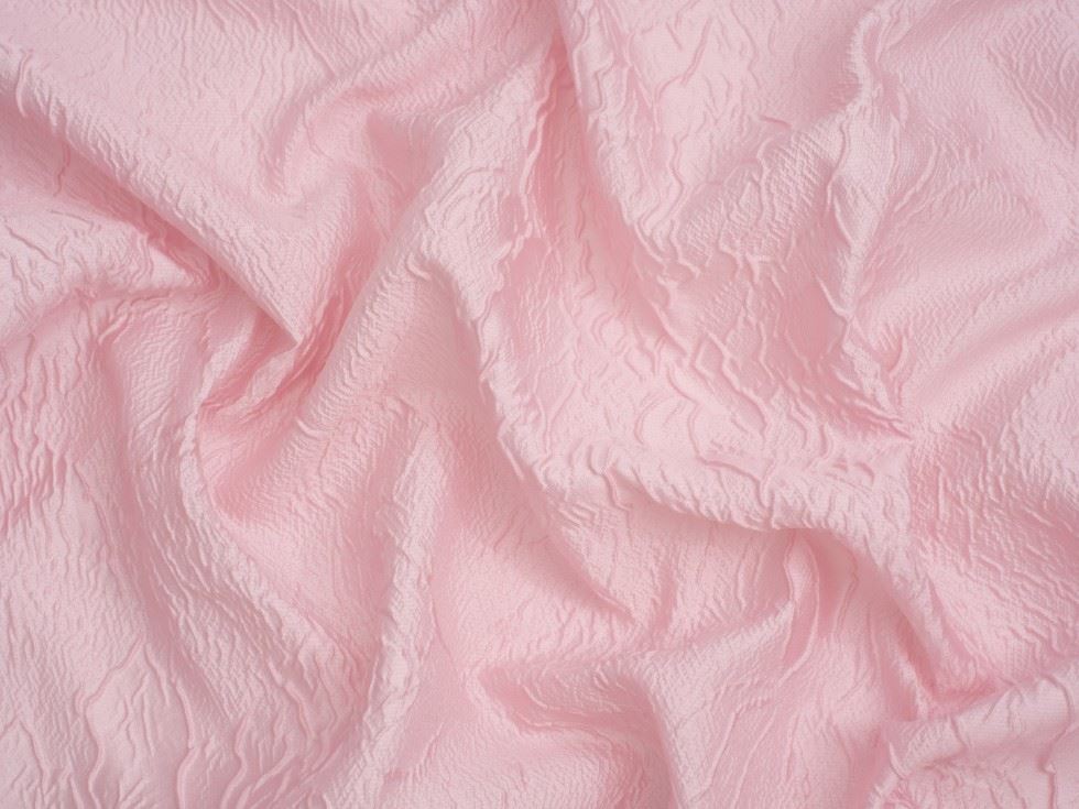 Minerva Core Range Olivia Textured Woven Brocade Fabric Pink