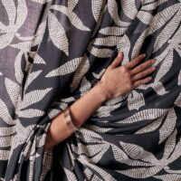 Atelier Brunette Kaola Viscose Challis Fabric Deep Charcoal
