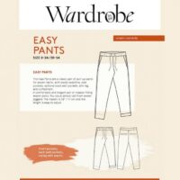 Wardrobe By Me Paper Sewing Pattern Easy Pants