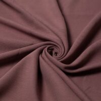 100% Cotton Ottoman Rib Stretch Knit Fabric Rose