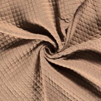 Wadded Quilted Coating Fabric Camel