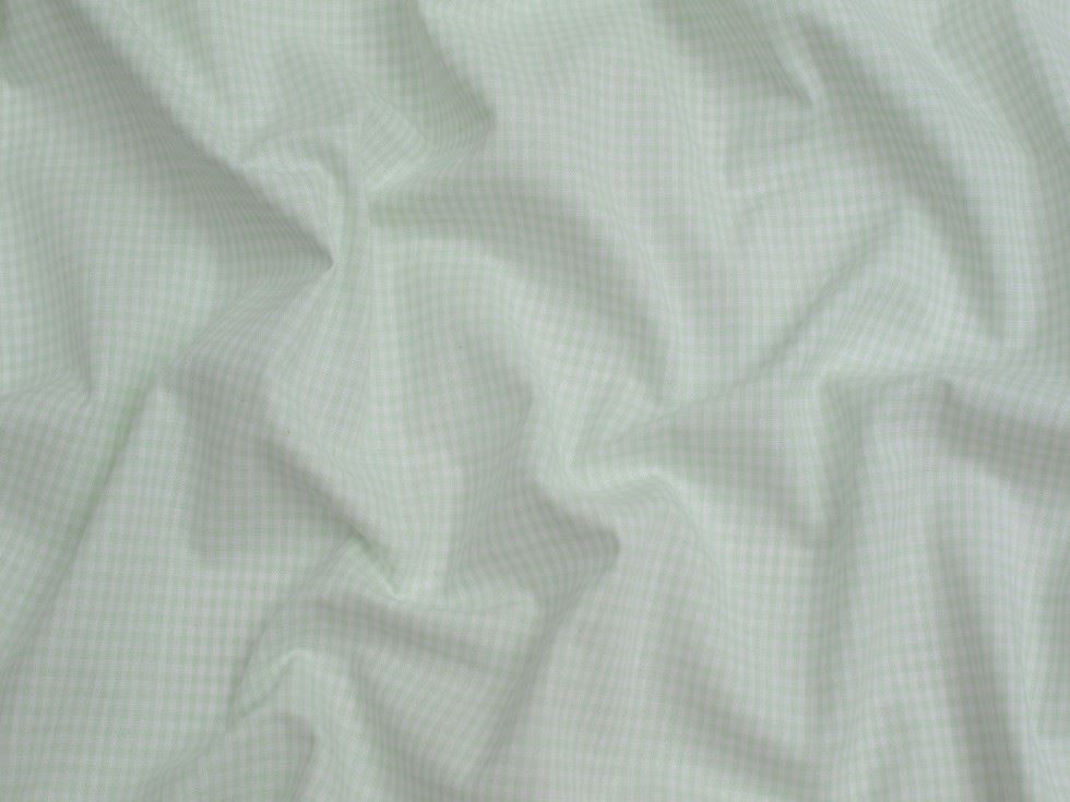 Minerva Core Range 1/8 inch 100% Cotton Gingham Fabric Mint Green