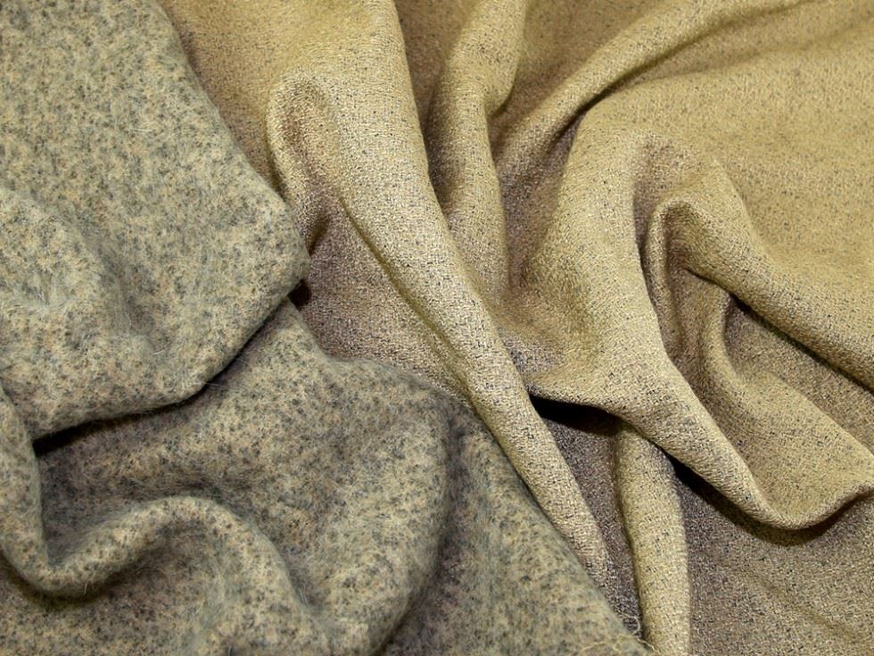 Lady McElroy Wool Blend Coating Fabric Camel