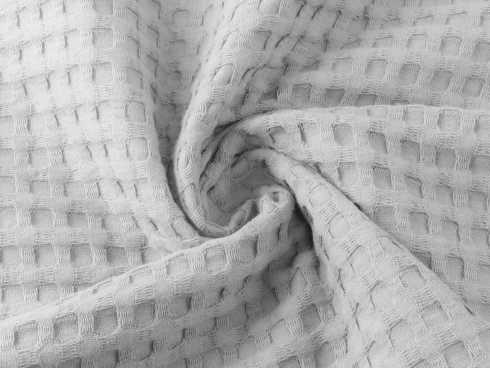 Big Cotton Waffle Fabric Light Grey