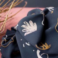 Atelier Brunette Sandstorm Viscose Crepe Fabric Night